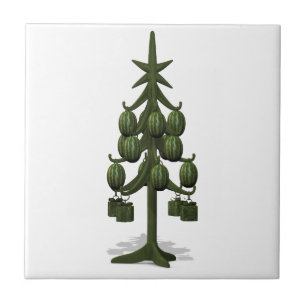 Funny Watermelons Christmas Tree Fliese