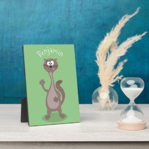 Funny Weasel Cartoon Illustration Fotoplatte