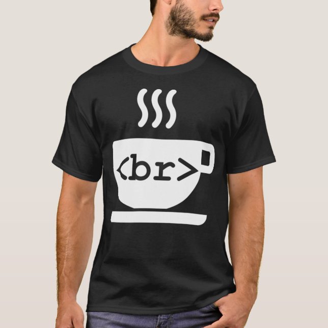 Funny Web Developer Coffee Break Coding T-Shirt (Vorderseite)