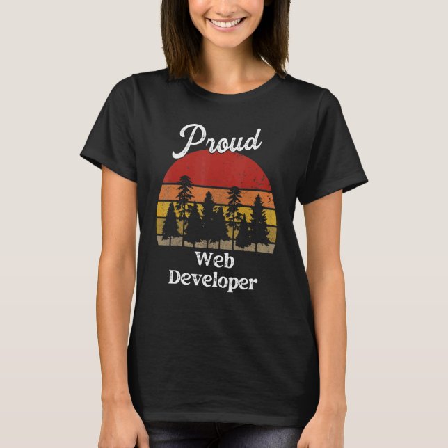 Funny Web Developer Shirts Job Title Professions (Vorderseite)