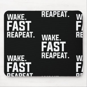 Funny Weckte Fast Repeat Graphic Sarcastic Mousepad