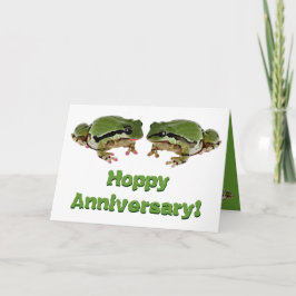 Funny Wedding Anniversary Frog Fotos Karte