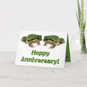 Funny Wedding Anniversary Frog Fotos Karte