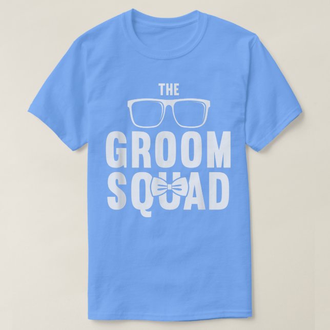 Funny Wedding Bachelor Party - Groom Squad T-Shirt (Design vorne)
