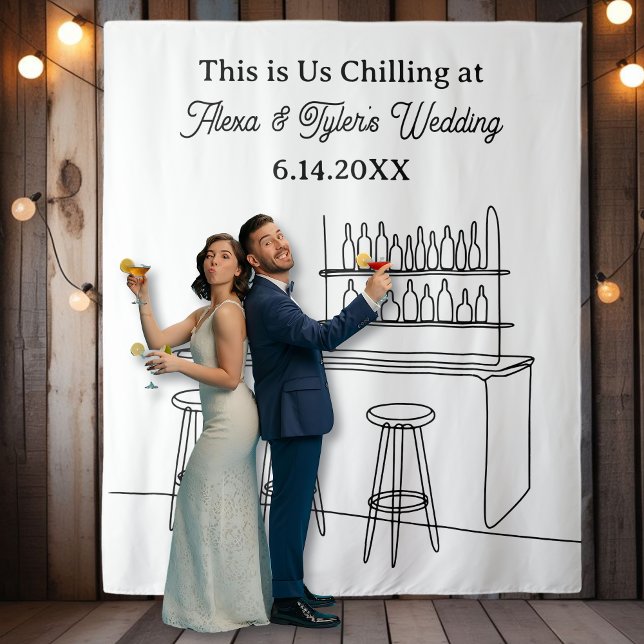 Funny Wedding Backdrop Photo Prop Wandteppich (Von Creator hochgeladen)