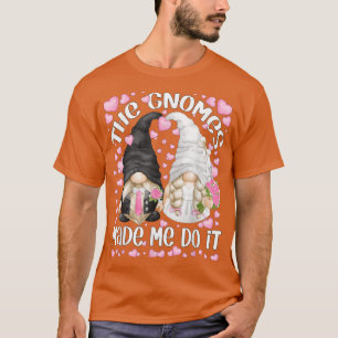 Funny Wedding Bridge und Groom Motif der Gnome Mad T-Shirt