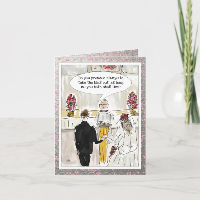 Funny Wedding Card Karte (Vorderseite)