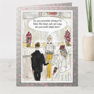 Funny Wedding Card Karte