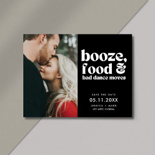 Funny Wedding Foto Save the Date Ankündigungspostkarte