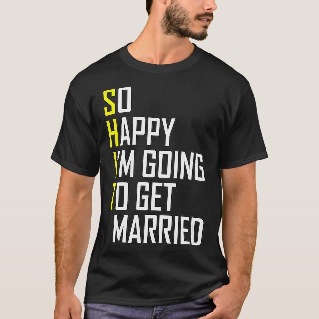 Funny Wedding Gift Sarcastic Groom Bride Wedding T-Shirt (Vorderseite)