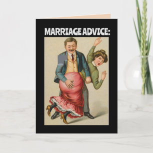 FUNNY WEDDING GRATULALATIONS GREETING CARD DANKESKARTE