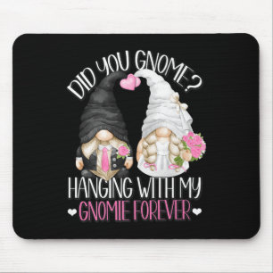 Funny Wedding Groom Bride Gnome Pun Hänge mit m Mousepad