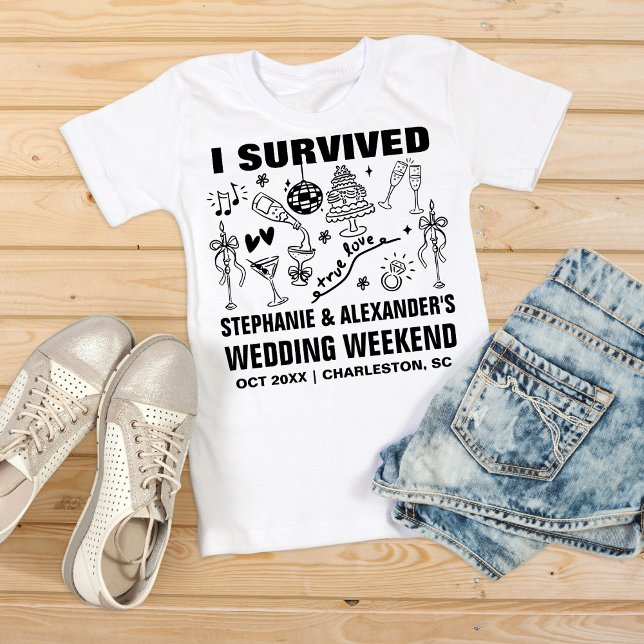 Funny Wedding Merch Custom Wedding Favor Keepsake T-Shirt (Von Creator hochgeladen)