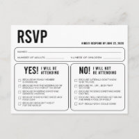 Funny Wedding Response UAWG Postcard