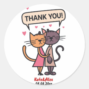 Funny Wedding Runder Aufkleber