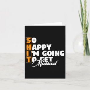Funny Wedding Sarcastic Groom Bridge Verlobung Wed Karte