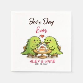 Funny Wedding Save the Date Serviette