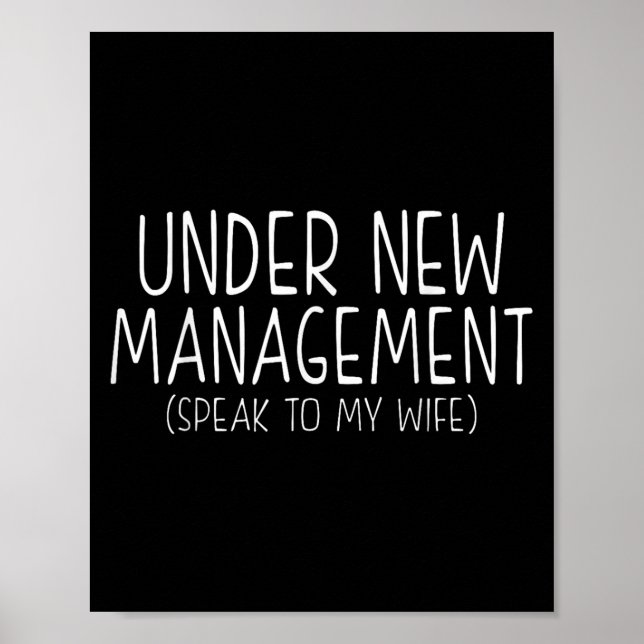 Funny Wedding Saying New Husband Humor Quote, Newl Poster (Vorne)