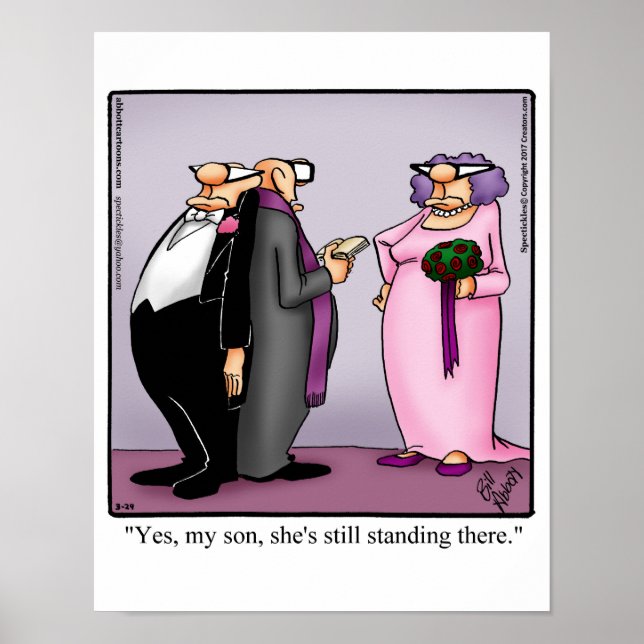 Funny Wedding Spaß Poster (Vorne)