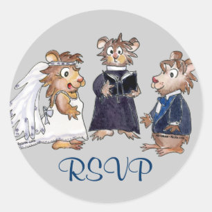 Funny Wedding Umschlag Aufkleber