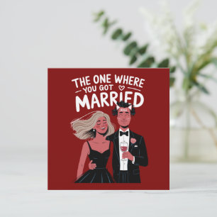 Funny Wedding Verlobung Glückwunsch Feiertagskarte
