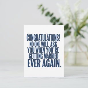 Funny Wedding Verlobung Glückwunsch Verheiratet Einladung