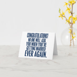 Funny Wedding Verlobung Glückwunsch Verheiratet Karte
