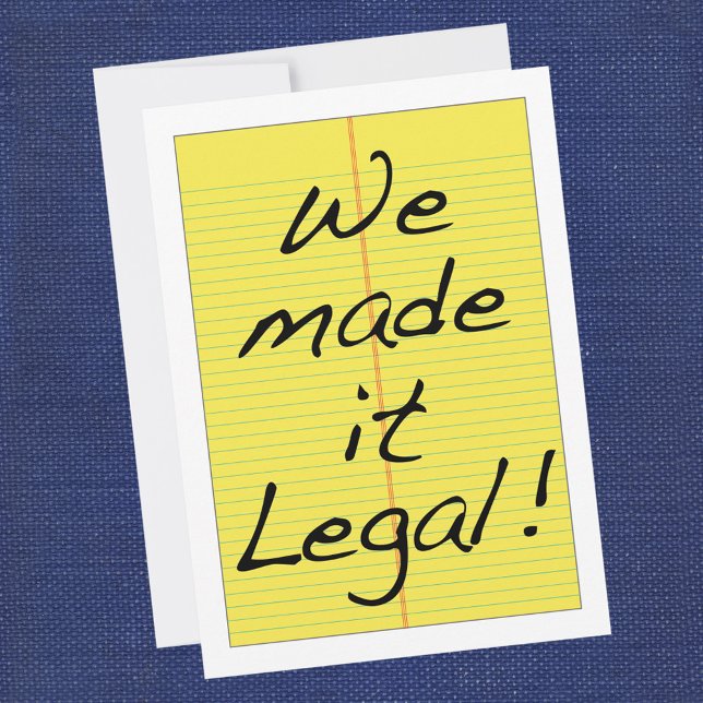 Funny Wedding Wir machten es zu einer legalen Einl Einladung (Von Creator hochgeladen)