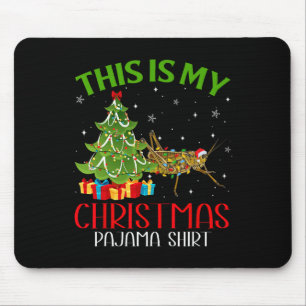 Funny Weihnachten Das ist mein Grhopper Weihnachts Mousepad