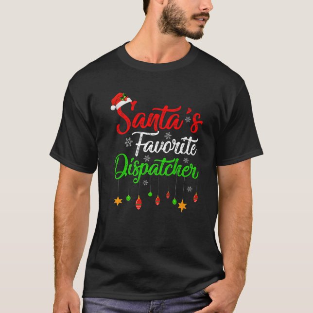 Funny Weihnachten Weihnachten der Lieblingsdispatc T-Shirt (Vorderseite)