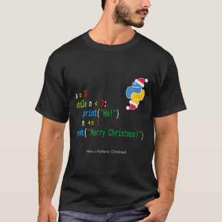 Funny Weihnachten Weihnachten Python Code Ho Ho Ho T-Shirt