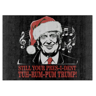 Funny Weihnachts Präsident Trump Pajamas Ugly Xmas Schneidebrett