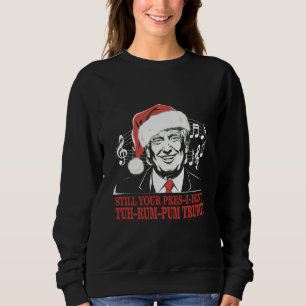 Funny Weihnachts Präsident Trump Pajamas Ugly Xmas Sweatshirt