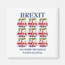 Funny | Weihnachts-Pudding | UNION JACK | BREXIT Magnet