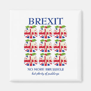 Funny   Weihnachts-Pudding   UNION JACK   BREXIT Magnet