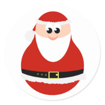 Funny Weihnachts Weihnachtsklaus Stickers