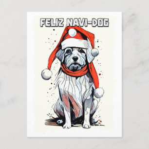Funny Weihnachtsangebot Niedlich Whimsical Santa D Postkarte