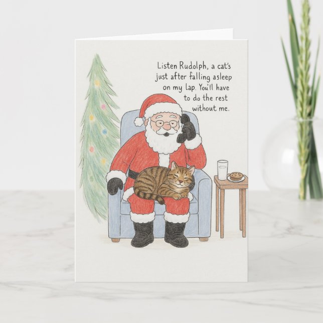 Funny Weihnachtskarte Feiertagskarte (Vorderseite)