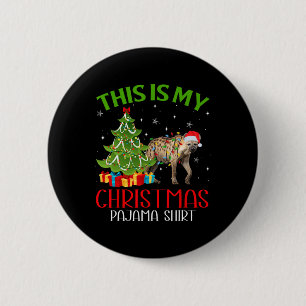 Funny WeihnachtsLICHT Das ist mein Hyena Weihnacht Button