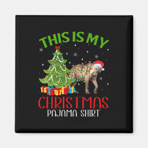Funny WeihnachtsLICHT Das ist mein Hyena Weihnacht Magnet