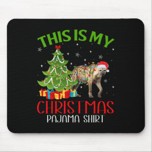 Funny WeihnachtsLICHT Das ist mein Hyena Weihnacht Mousepad