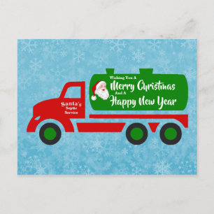 Funny Weihnachtsmann Weihnachten Truck Ihr Gruß Postkarte