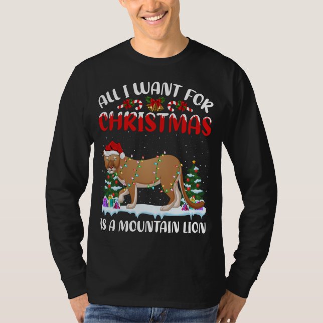 Funny Weihnachtsmannmütze Alles, was ich zu Weihna T-Shirt (Vorderseite)