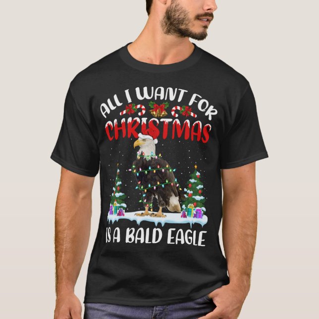 Funny Weihnachtsmannmütze Alles, was ich zu Weihna T-Shirt (Vorderseite)