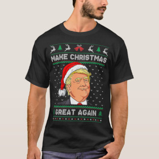 Funny Weihnachtsmannmütze Trump Weihnachten wieder T-Shirt
