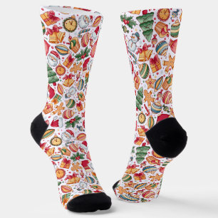 Funny Weihnachtsmuster Socken