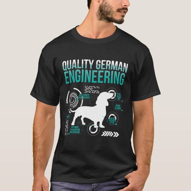 Funny Weiner Dog Joke Sarcastic Deutsche Dackel T-Shirt (Vorderseite)