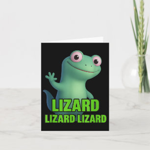 Funny Weirdcore Animal Women Men Lizard Liz Karte