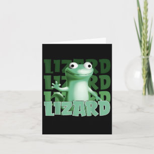 Funny Weirdcore Animal Women Men Lizard Liz Karte