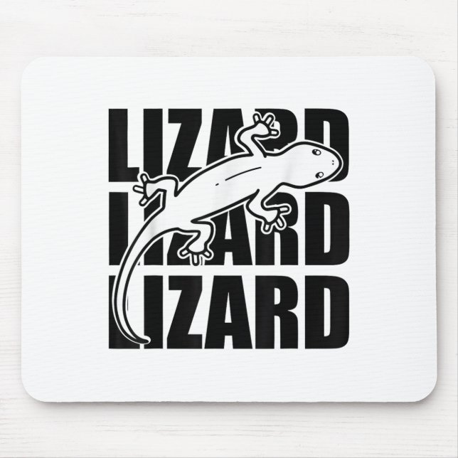 Funny Weirdcore Lizard Lizard Lizard Meme Animal W Mousepad (Vorne)